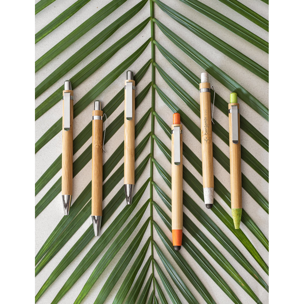 Caneta Esferográfica de Bambu Personalizada
