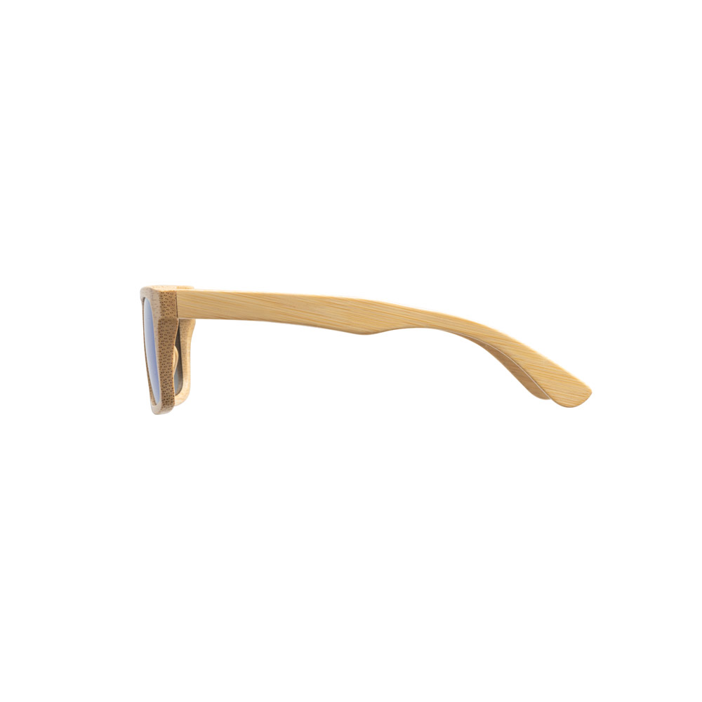 Óculos de Sol Personalizado em Bambu com Lentes Espelhadas