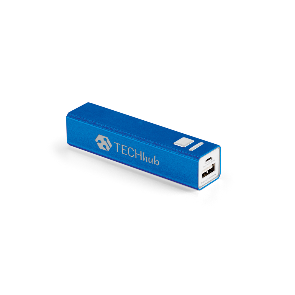 Bateria Portátil  em alumínio Personalizada  1.800 mAh