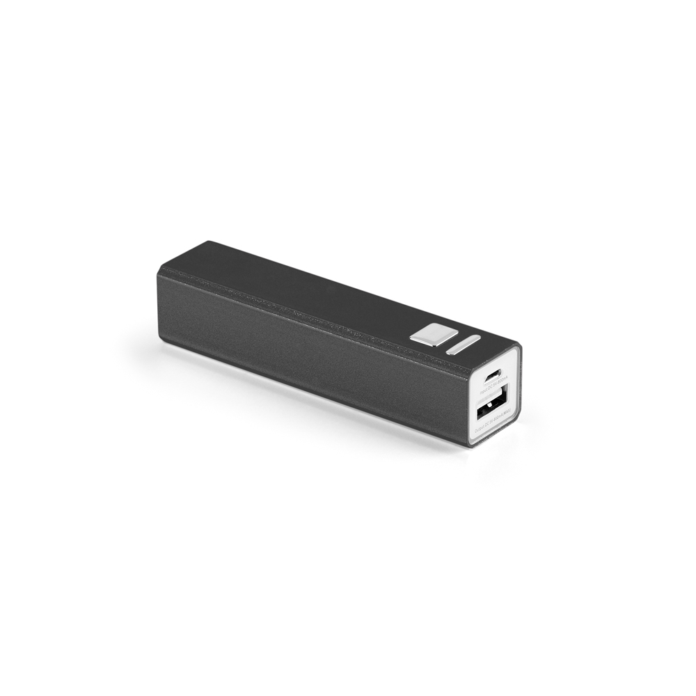Bateria Portátil  em alumínio Personalizada  1.800 mAh
