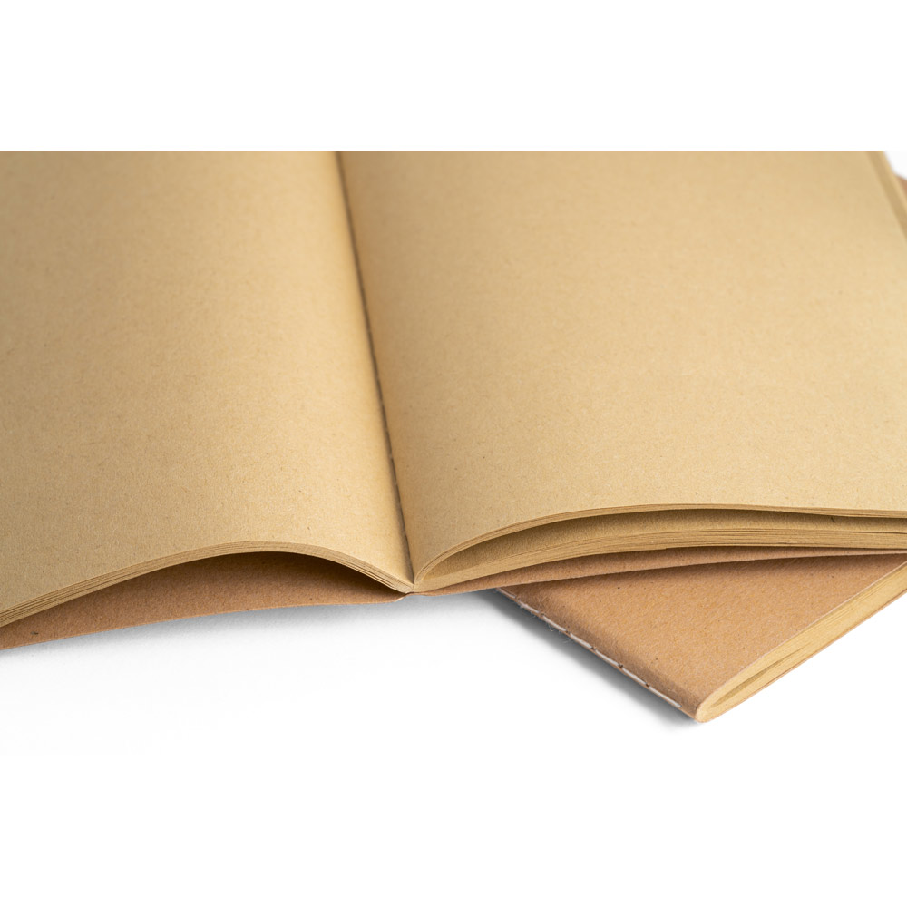 Caderno A6 para brindes com capa em cartão de 250 g m²