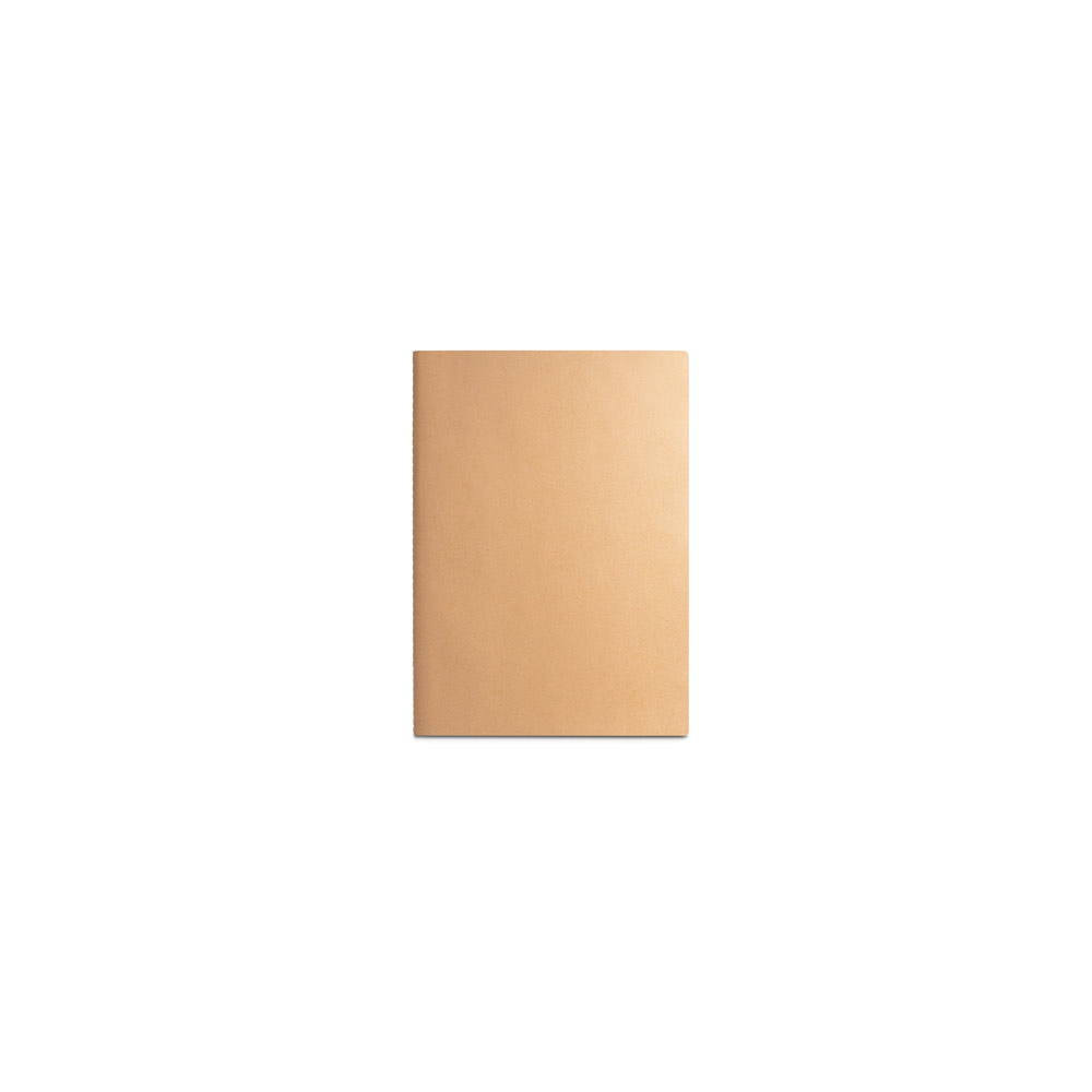 Caderno A6 para brindes com capa em cartão de 250 g m²