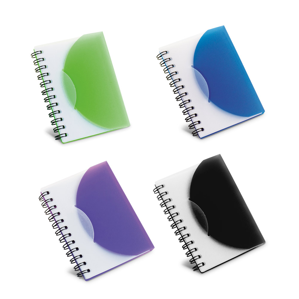 Caderno A7 para Brinde em PP com Folhas Lisas