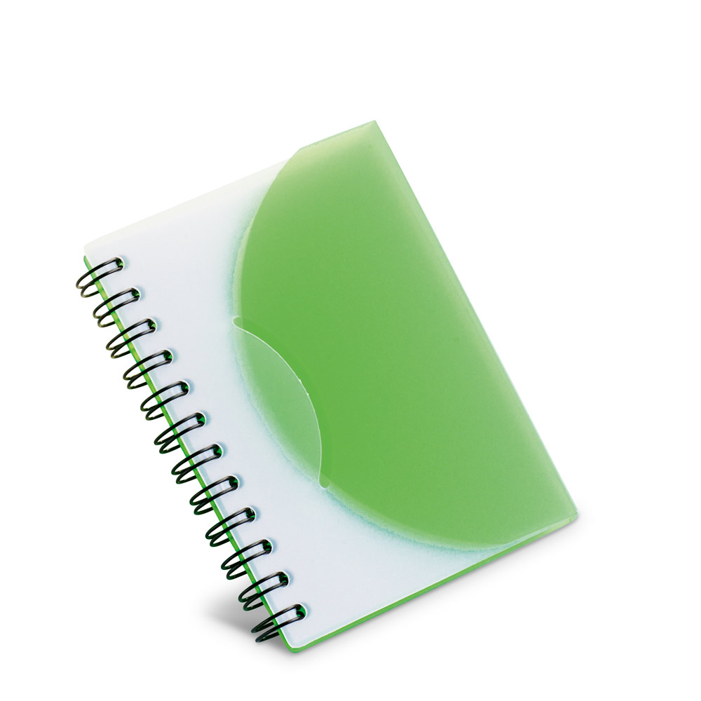 Caderno A7 para Brinde em PP com Folhas Lisas