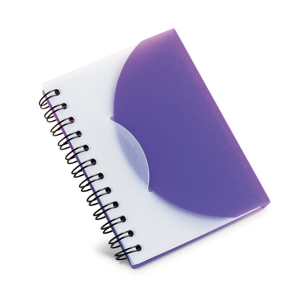 Caderno A7 para Brinde em PP com Folhas Lisas