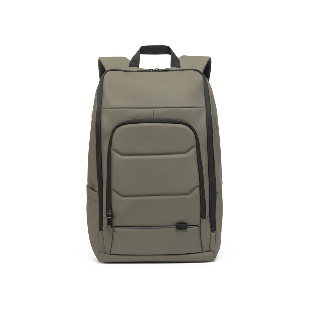 Mochila 16" para Brinde em Poliéster Reciclado 600D com Revestimento Resistente à Água