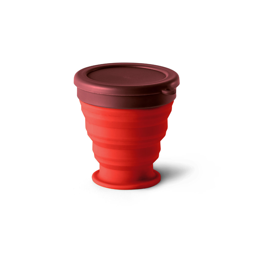 Copo Dobrável de Silicone 240 mL para Brindes