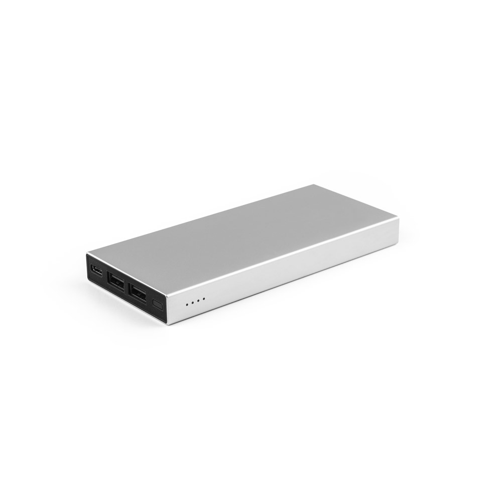 Bateria Portátil Personalizada em Alumínio 100% Reciclado com 10.000 mAh
