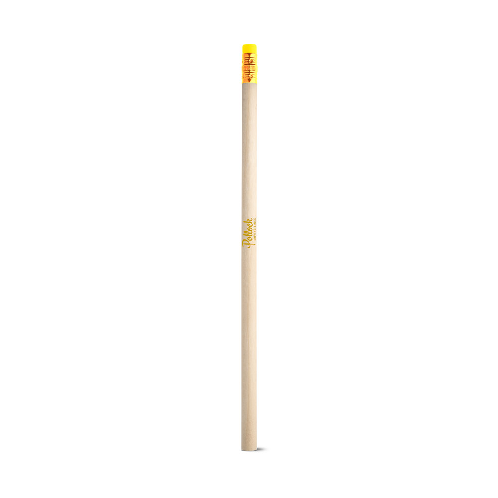 Brinde Lápis de Madeira Natural com Borracha
