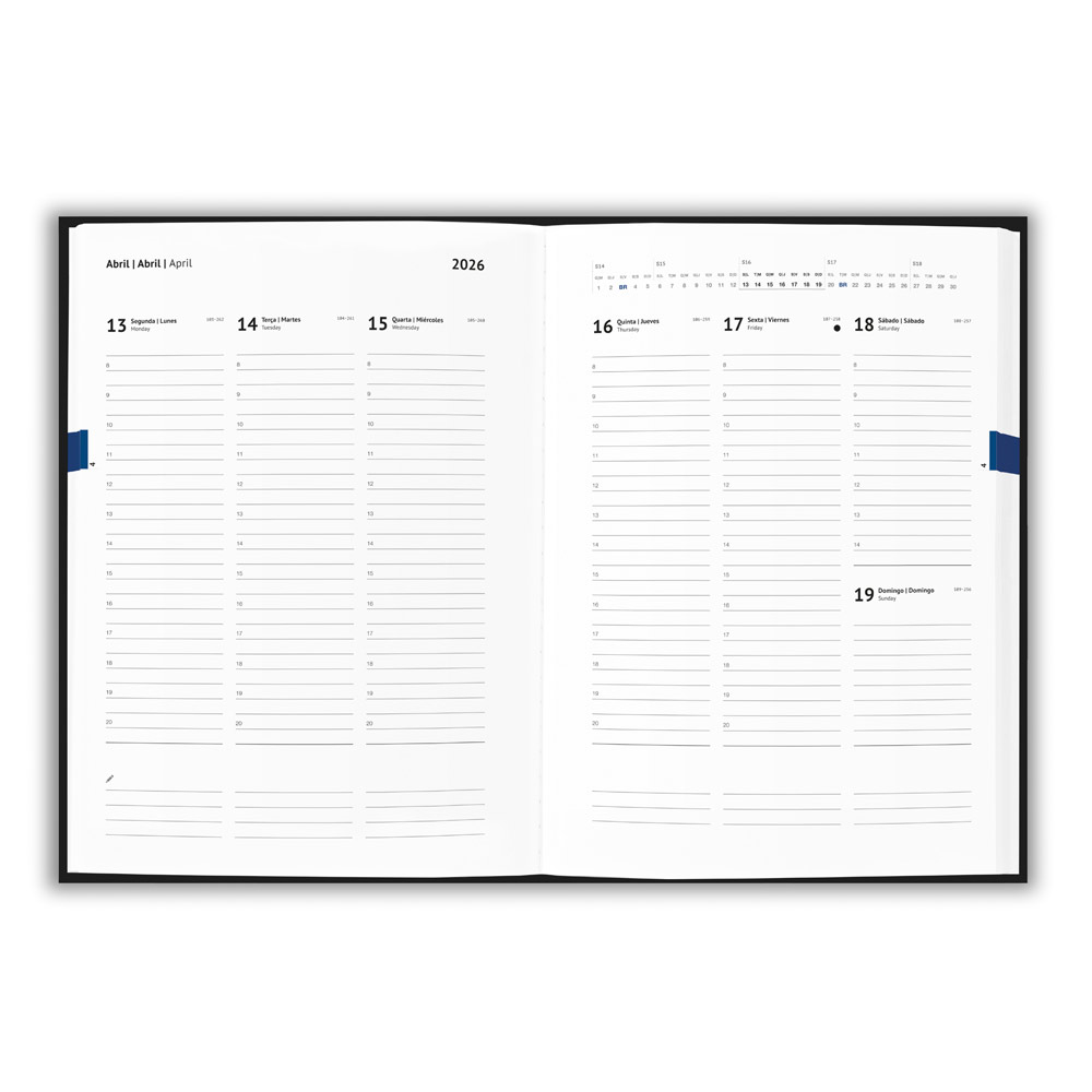 Agenda B5 Personalizada em Pele Reciclada