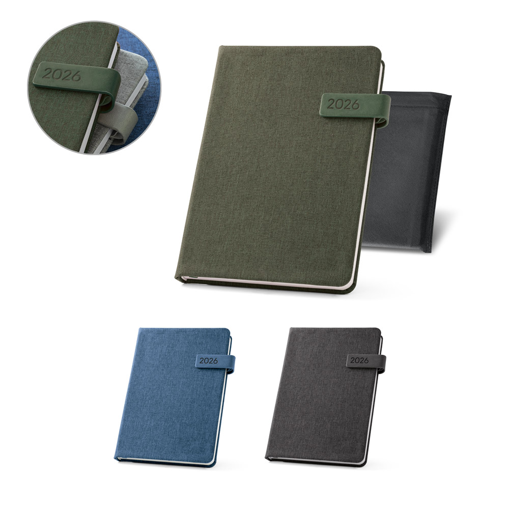 Agenda B5 Personalizada em Pele Reciclada
