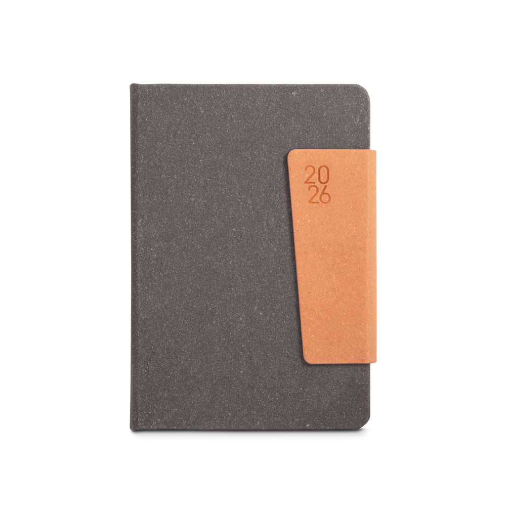 Agenda A5 personalizada em pele 58% reciclada