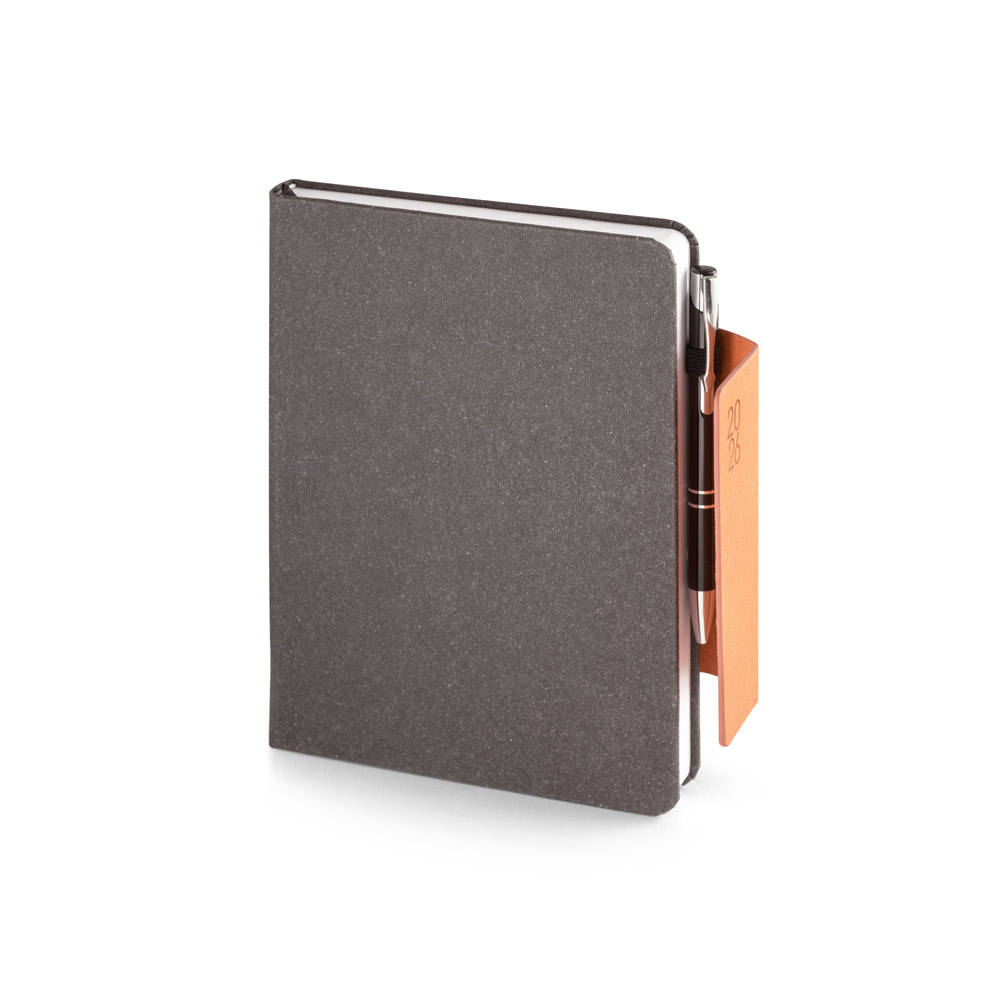 Agenda A5 personalizada em pele 58% reciclada