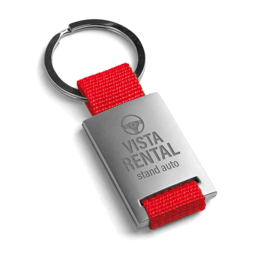 Chaveiro Personalizado Uma Combinação de Metal e Webbing