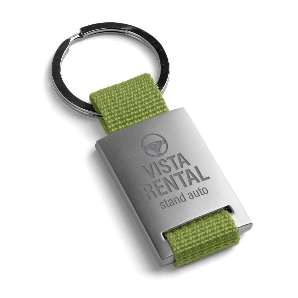 Chaveiro Personalizado Uma Combinação de Metal e Webbing