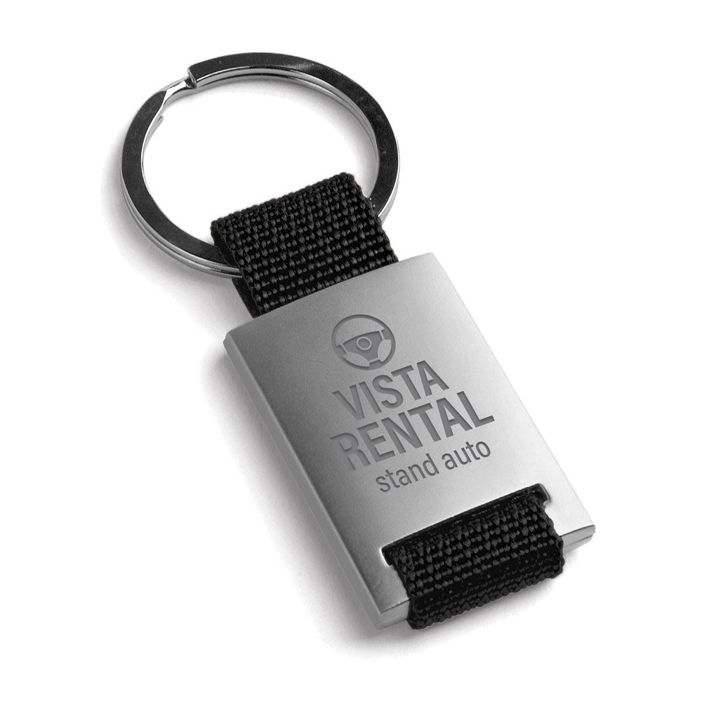 Chaveiro Personalizado Uma Combinação de Metal e Webbing