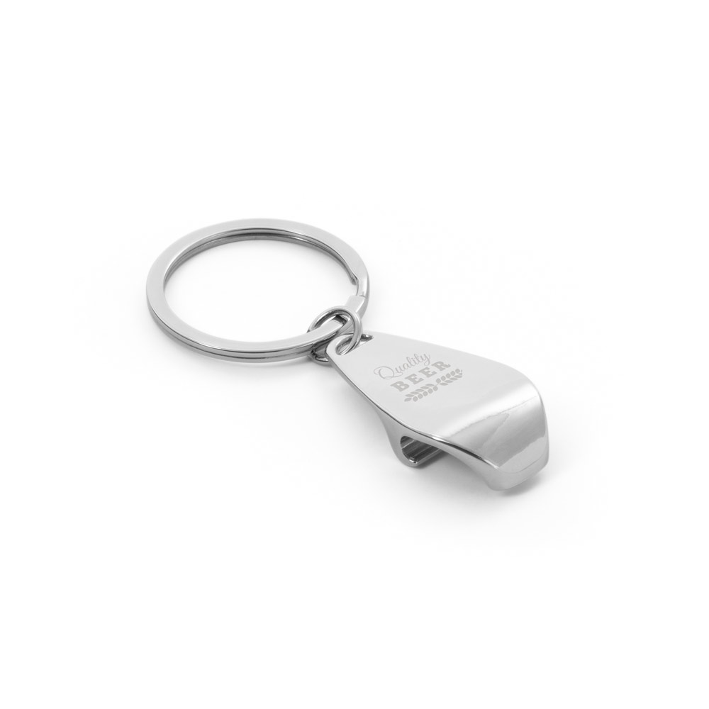 Chaveiro em Metal com Abridor de Garrafas para Brindes
