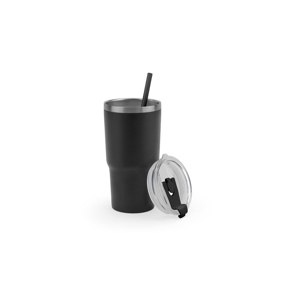 Copo Personalizado em Aço Inox Reciclado com Parede Dupla 600 mL
