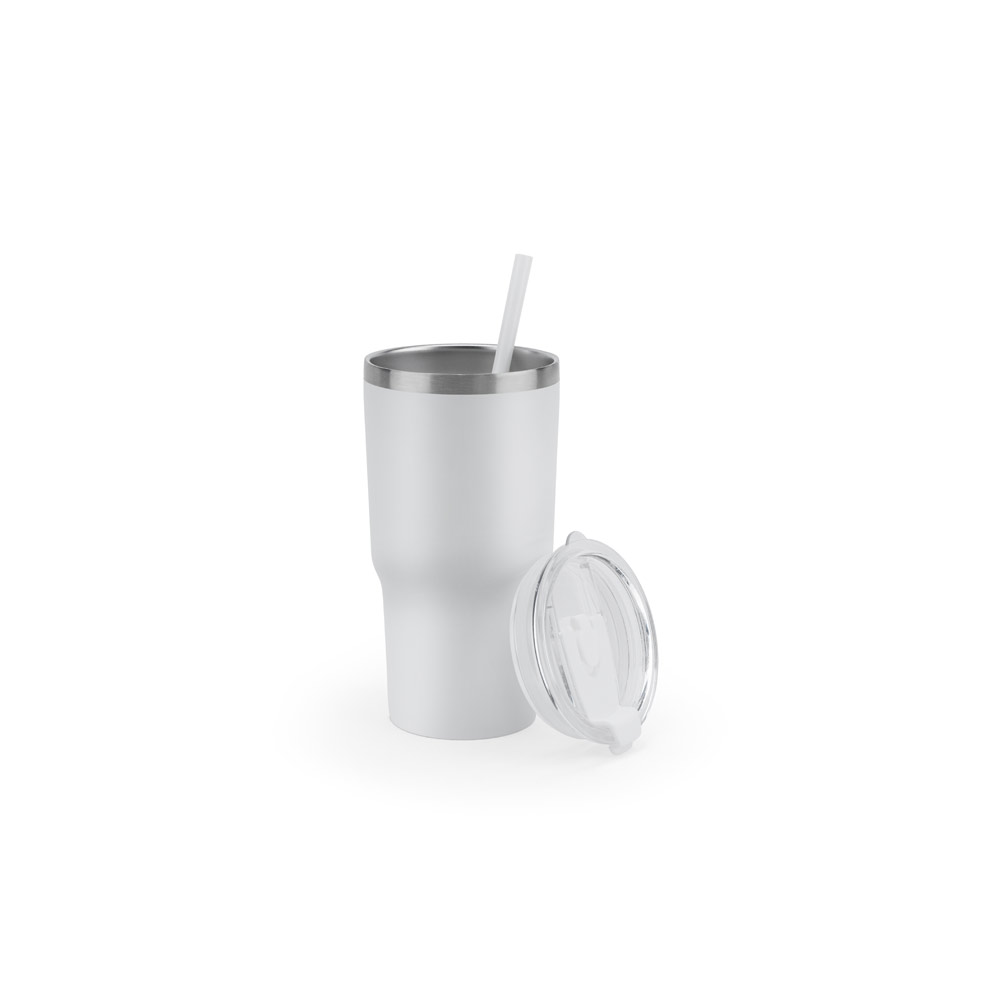 Copo Personalizado em Aço Inox Reciclado com Parede Dupla 600 mL