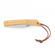 Canivete Personalizado com Lâmina em Aço Inox e Cabo de Bambu