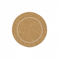 Porta copos personalizado de madeira e cortiça