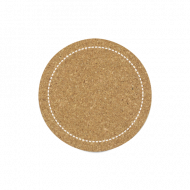 Porta copos personalizado de madeira e cortiça