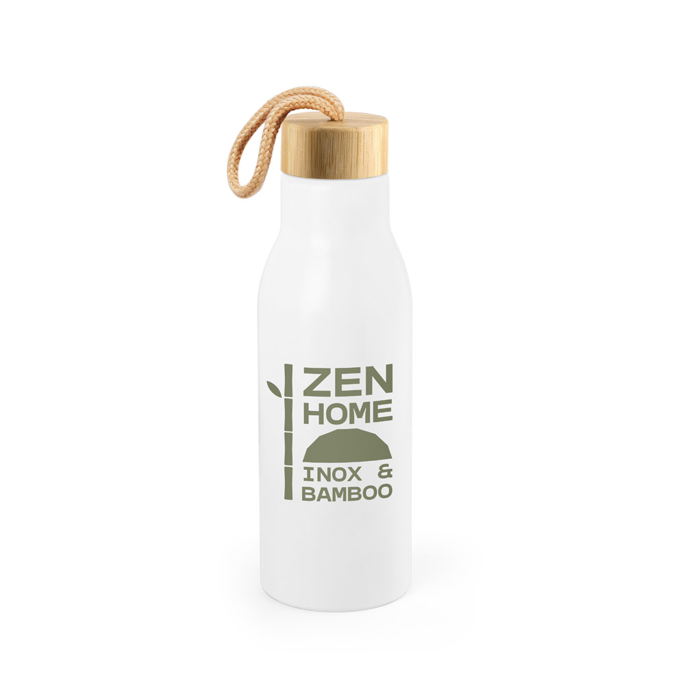 Squeeze para Brindes em aço inox 90% reciclado de parede simples 570 mL