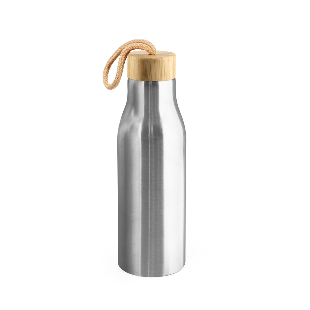 Squeeze para Brindes em aço inox 90% reciclado de parede simples 570 mL