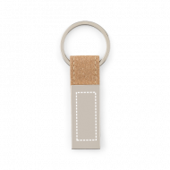 Kit Brindes Porta-Cartões e Chaveiro em Metal e Cortiça