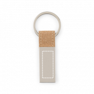 Kit Brindes Porta-Cartões e Chaveiro em Metal e Cortiça