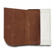 Kit Brindes Porta-Cartões e Chaveiro em Metal e Cortiça