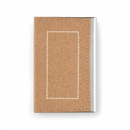 Kit Brindes Porta-Cartões e Chaveiro em Metal e Cortiça