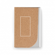 Kit Brindes Porta-Cartões e Chaveiro em Metal e Cortiça