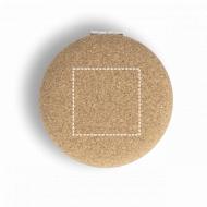 Espelho Personalizado de Bolsa Duplo em Cortiça