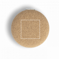 Espelho Personalizado de Bolsa Duplo em Cortiça