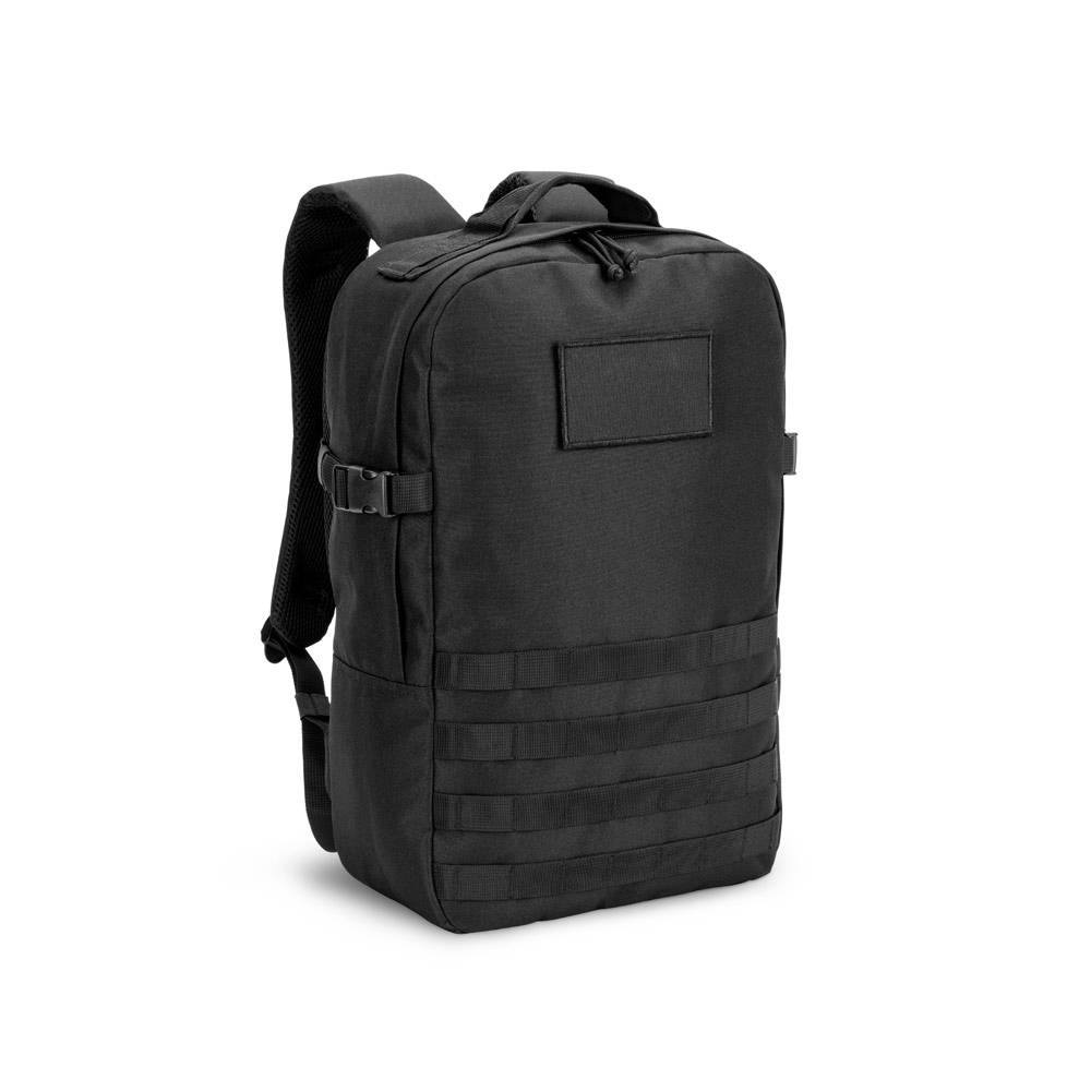 Mochila para notebook estilo militar personalizada em poliéster reciclado