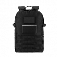Mochila para notebook estilo militar personalizada em poliéster reciclado