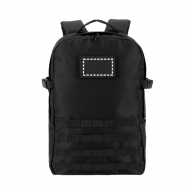 Mochila para notebook estilo militar personalizada em poliéster reciclado