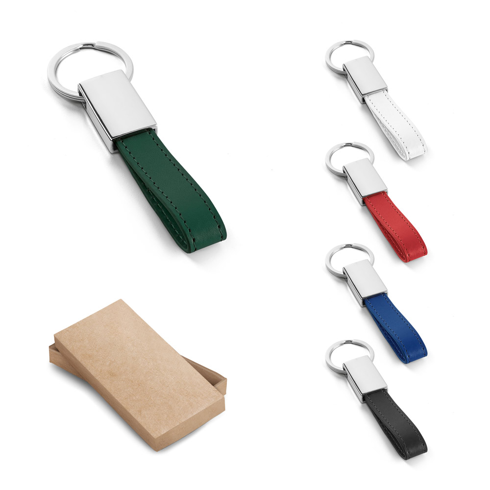 Chaveiro para brindes em PU e metal