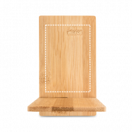 Suporte para celular em bambu desmontável personalizado