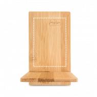 Suporte para celular em bambu desmontável personalizado