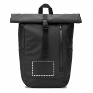 Mochila Roll top personalizada em poliéster reciclado 600D 20L com design de fecho