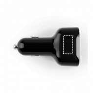 Adaptador de isqueiro com porta USB-A 18W e USB-C 20W em 100% rABS