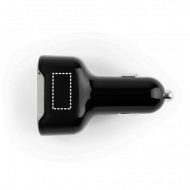 Adaptador de isqueiro com porta USB-A 18W e USB-C 20W em 100% rABS