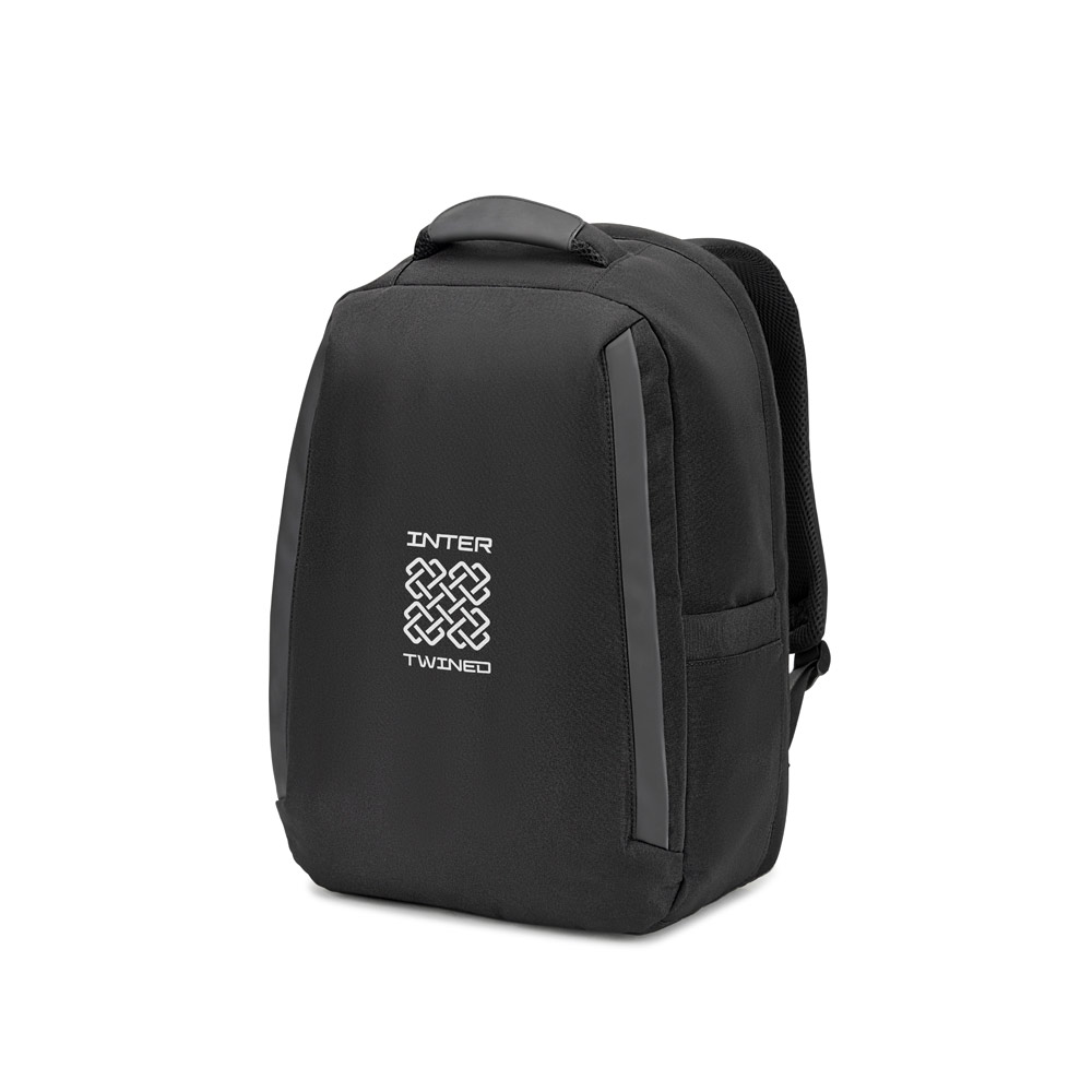 Mochila antirroubo para notebook personalizada 17.3" em poliéster reciclado 20 L