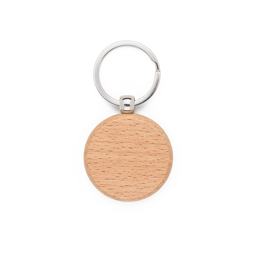 CHAVEIRO CIRCULAR PERSONALIZADO EM MADEIRA DE FAIA