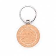 CHAVEIRO CIRCULAR PERSONALIZADO EM MADEIRA DE FAIA