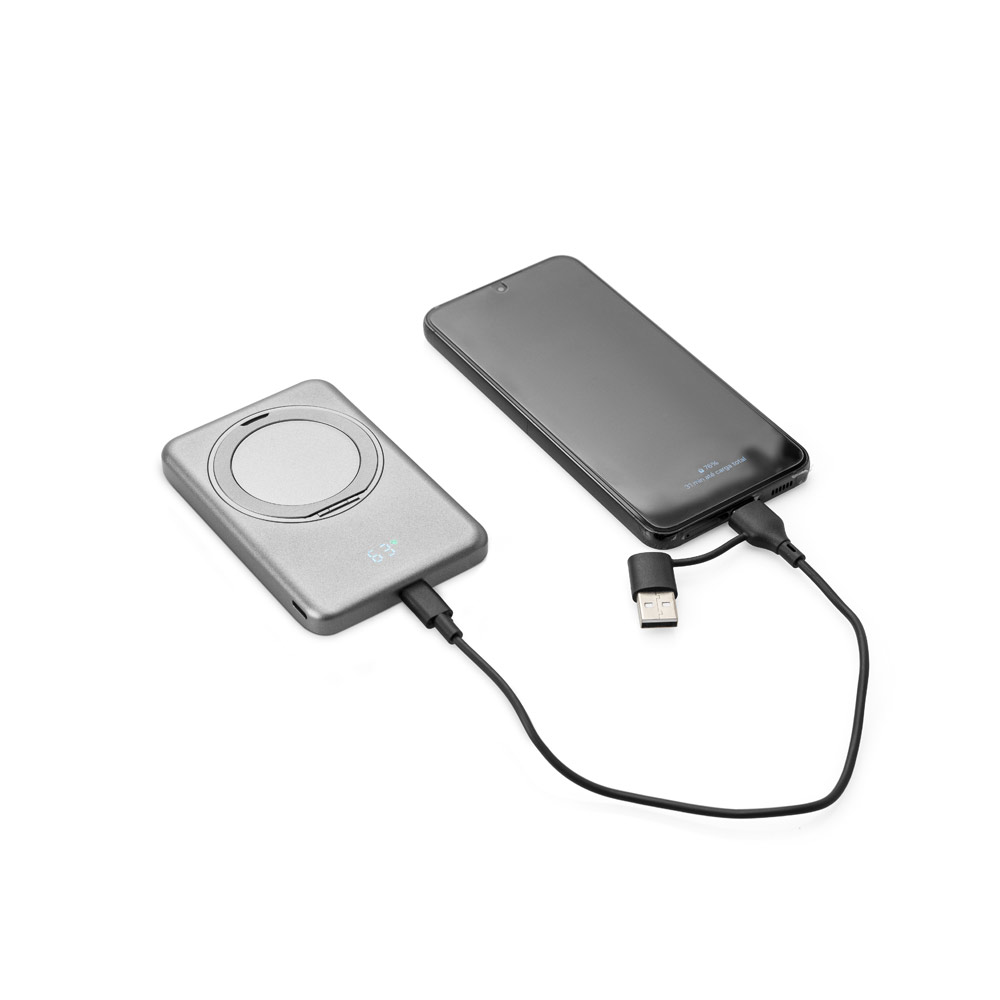 Bateria Portátil Magnética Reciclada Personalizada 5.000 mAh