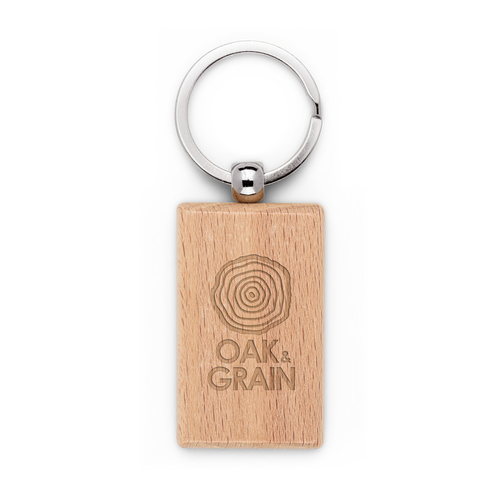 CHAVEIRO RETANGULAR PERSONALIZADO EM MADEIRA DE FAIA