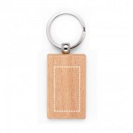 CHAVEIRO RETANGULAR PERSONALIZADO EM MADEIRA DE FAIA
